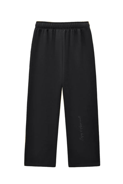 Fleece Sweatpants With Contrast Stitching