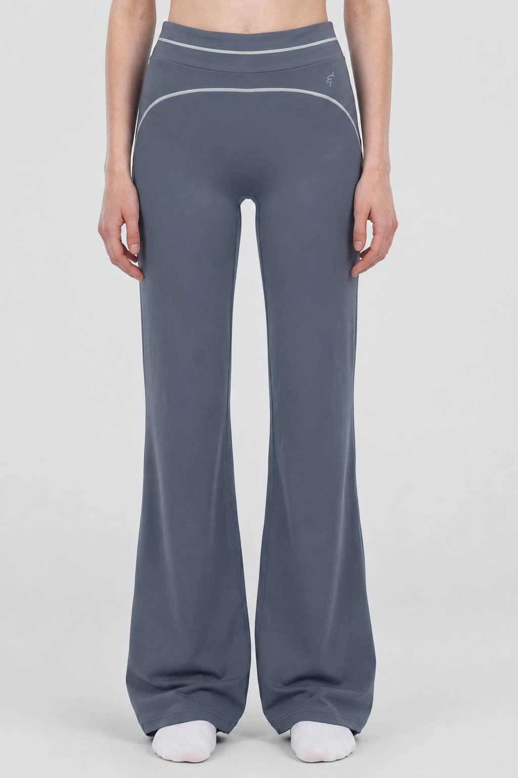High Rise Flared Topstitching Pants by Lilliroa, image 1