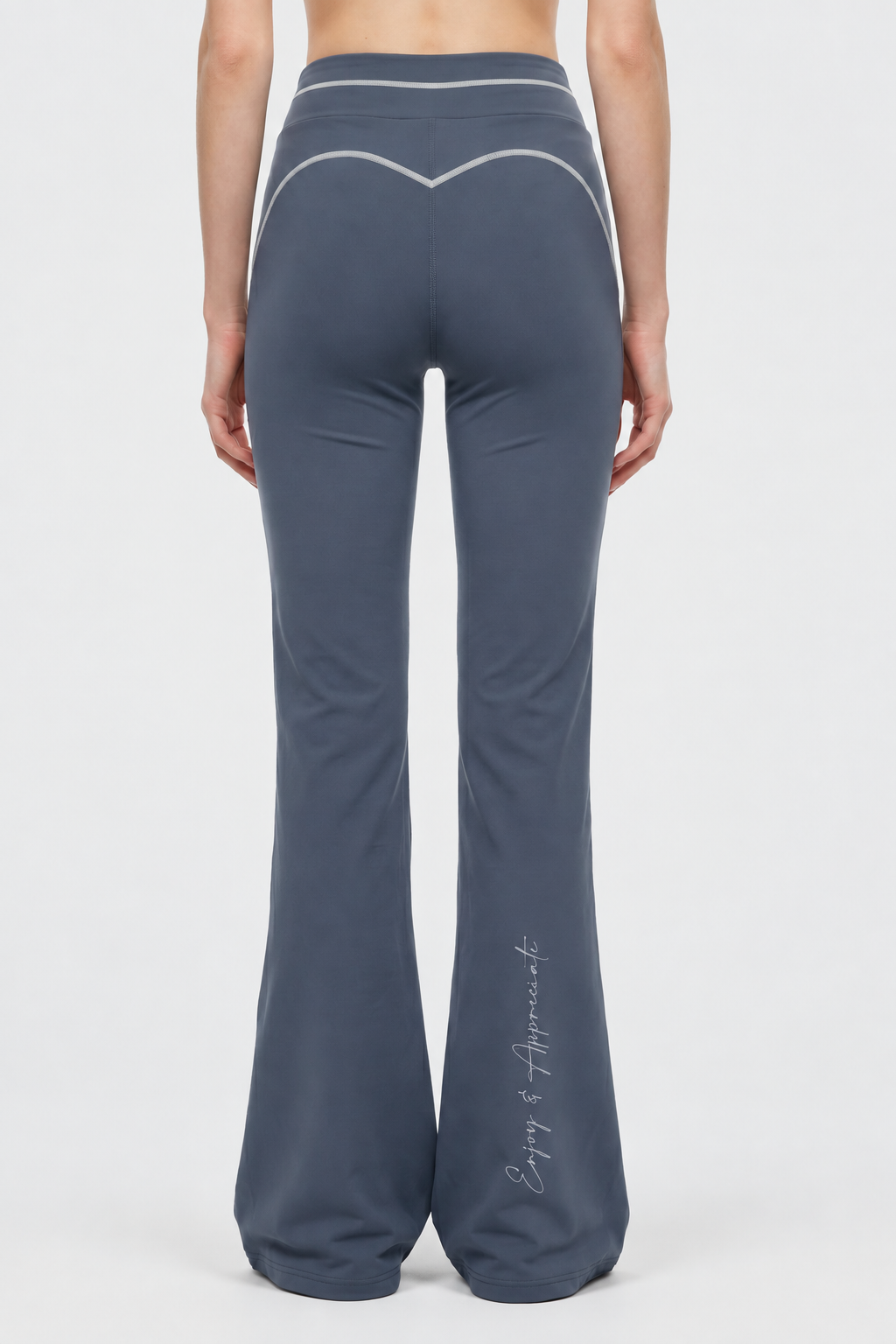High Rise Flared Topstitching Pants by Lilliroa, image 2