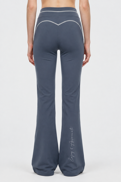 High Rise Flared Topstitching Pants by Lilliroa, image 2