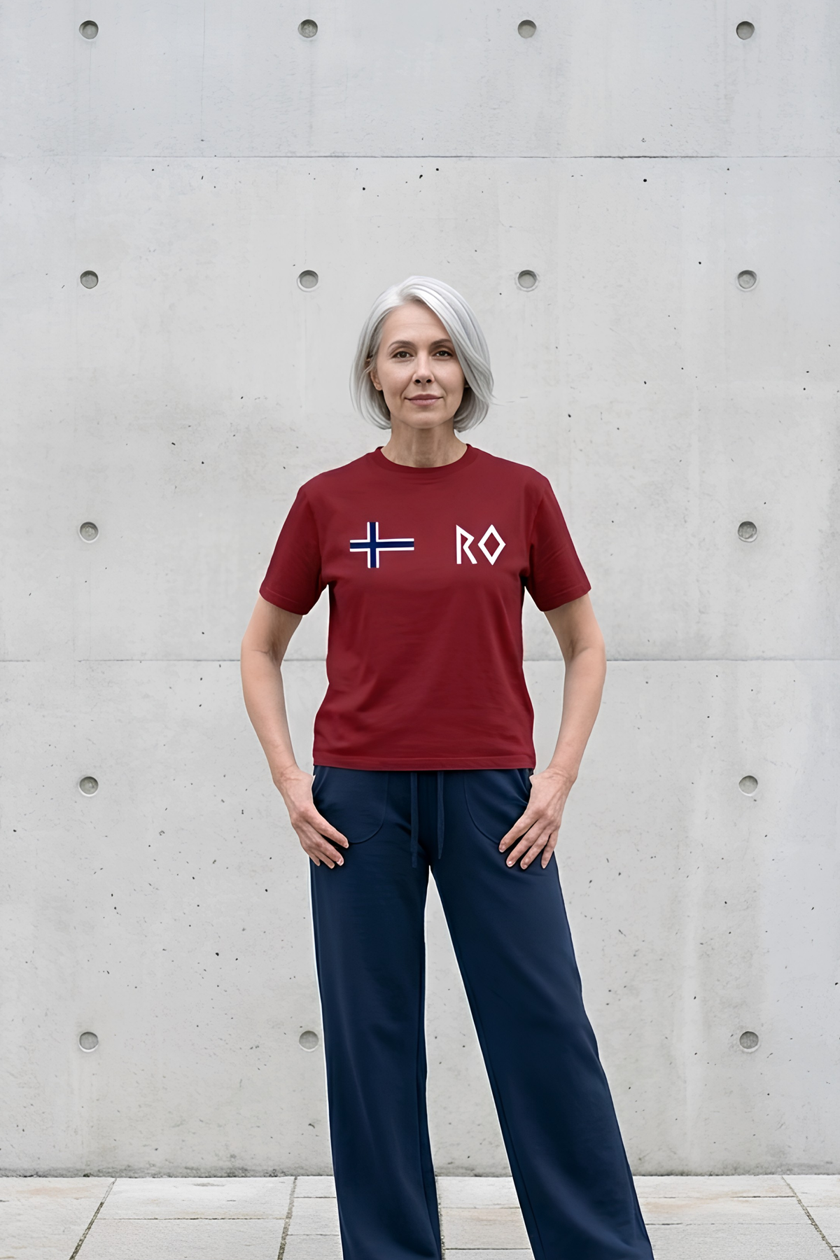 Norwegian Unisex Quick-Dry T-Shirt in red by Lilliroa, image 1