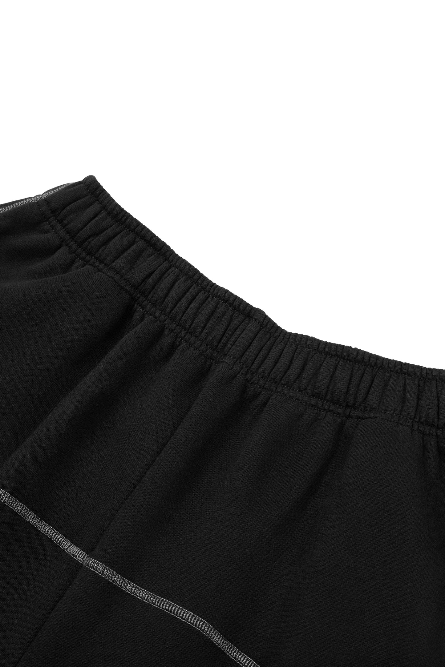 Fleece Sweatpants With Contrast Stitching