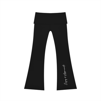 Fold Over Flared leggings