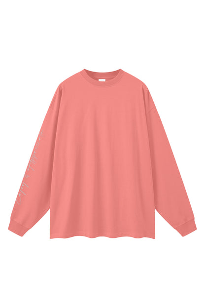 Overdimensjonert langermet unisex T-skjorte