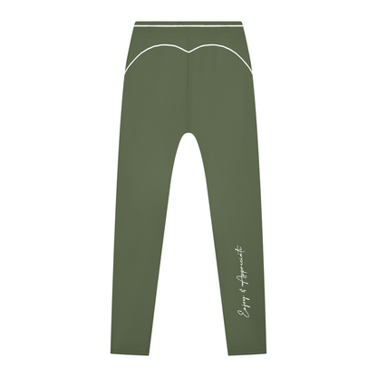 High Rise Topstitching Leggings by Lilliroa, image 9