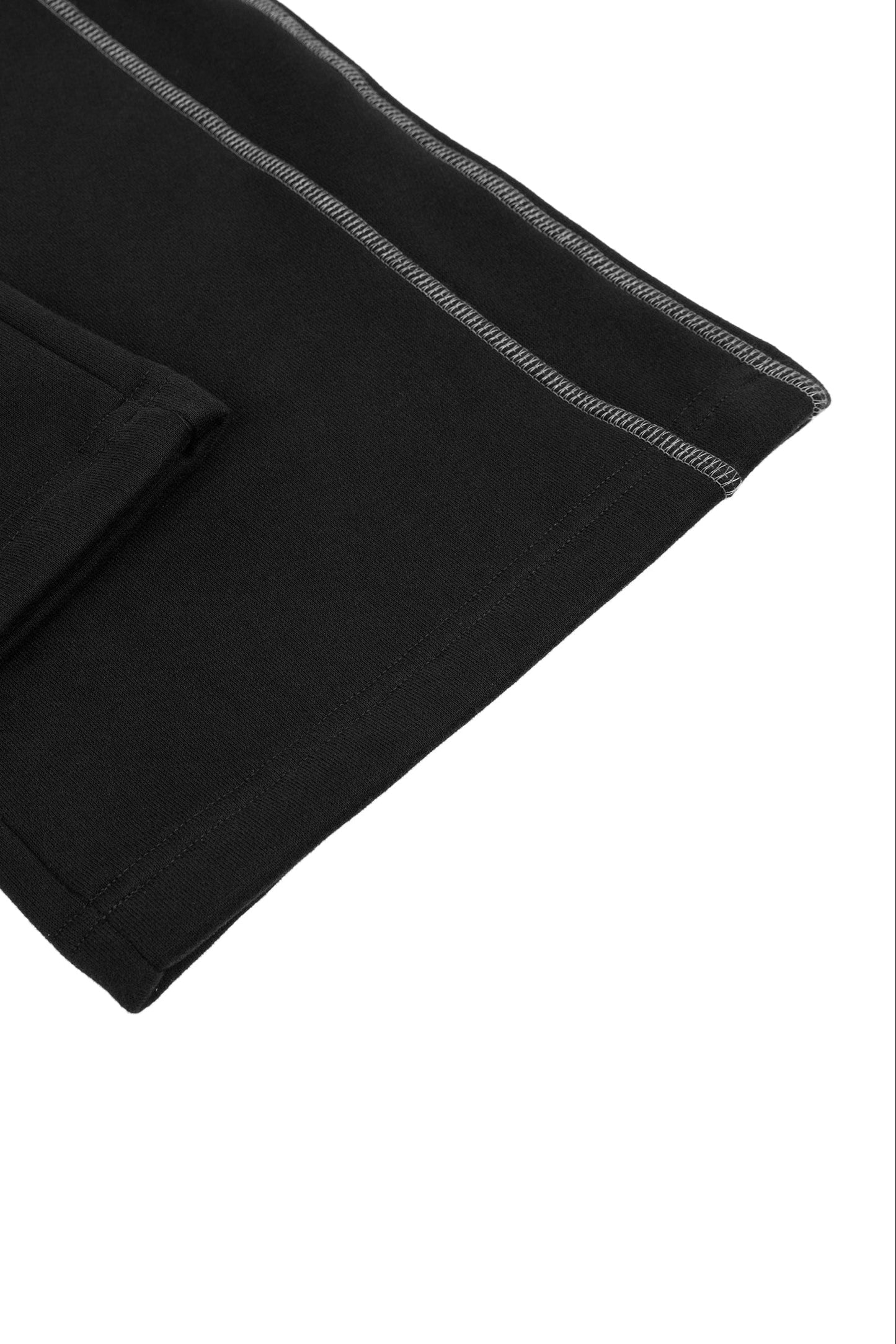 Fleece Sweatpants With Contrast Stitching