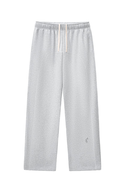 Fleece Sweatpants With Contrast Stitching