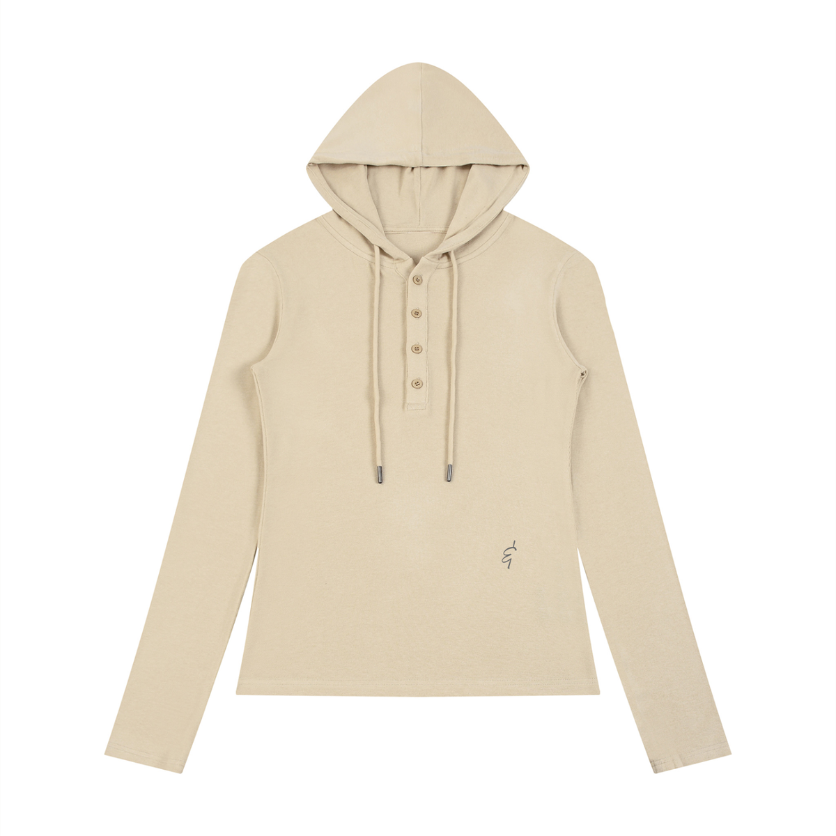 Slim Half-Button Hoodie by Lilliroa, image 5