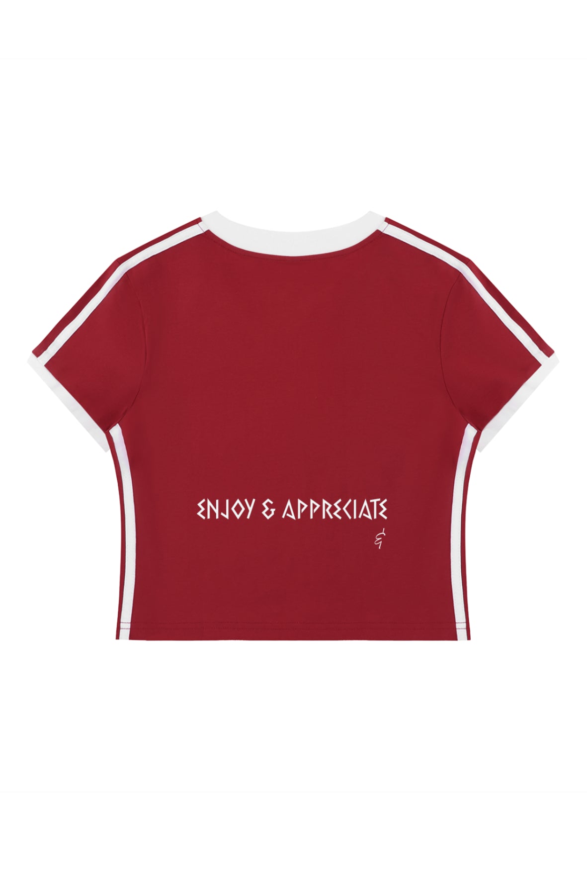 Norway Edition Crop T-Shirt in red by Lilliroa, image 2