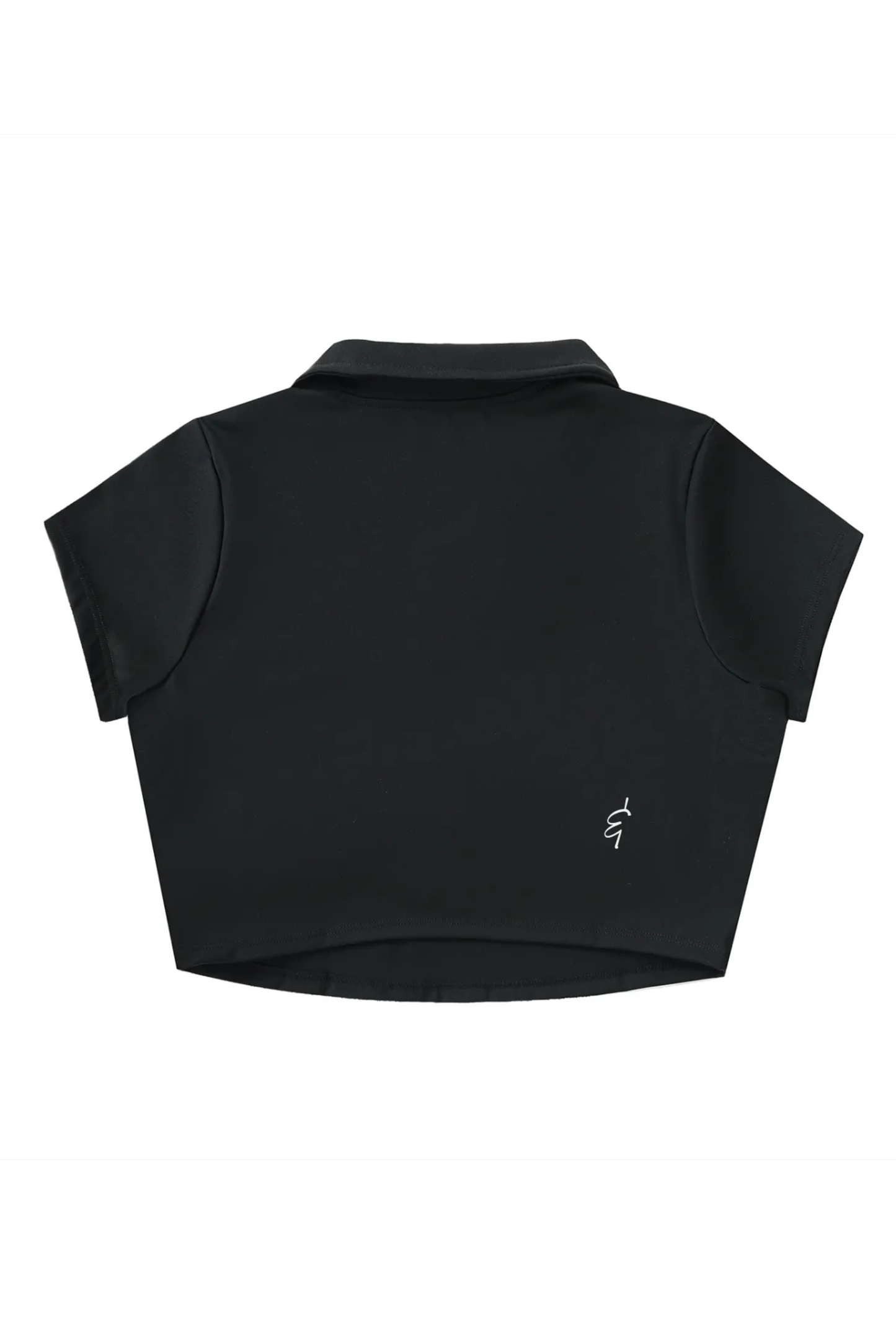 Black sleeveless top on a white background