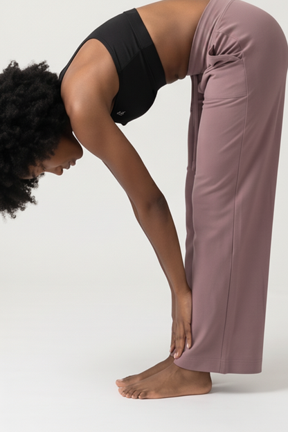 High Rise Pocket Pants, on model, by Lilliroa