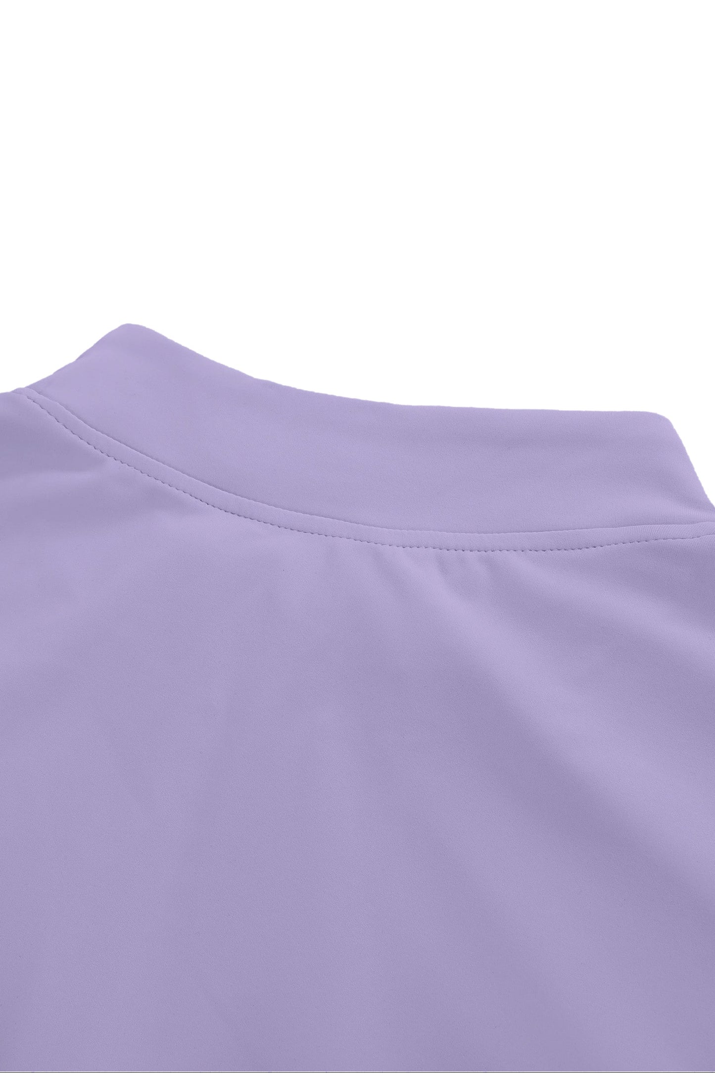 Close-up of a light purple sleeveless top on a white background
