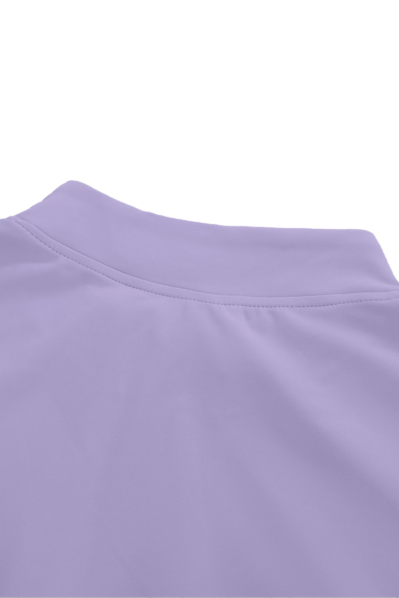 Close-up of a light purple sleeveless top on a white background