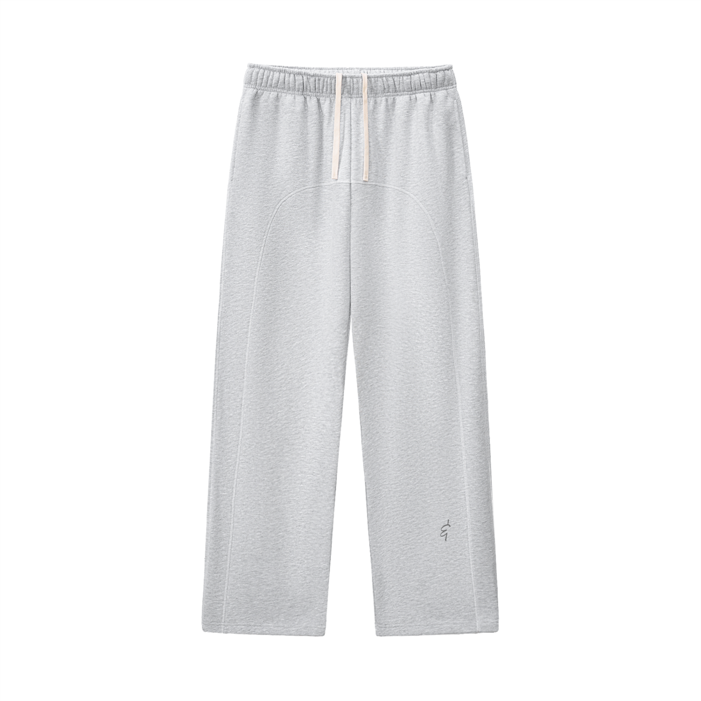 Fleece Sweatpants With Contrast Stitching