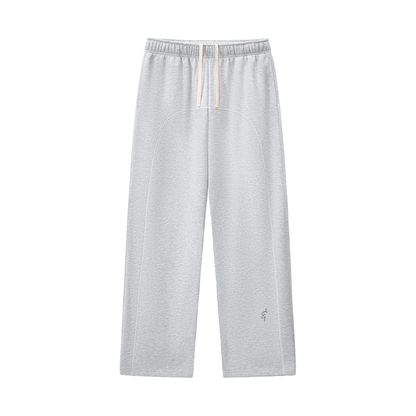 Fleece Sweatpants With Contrast Stitching