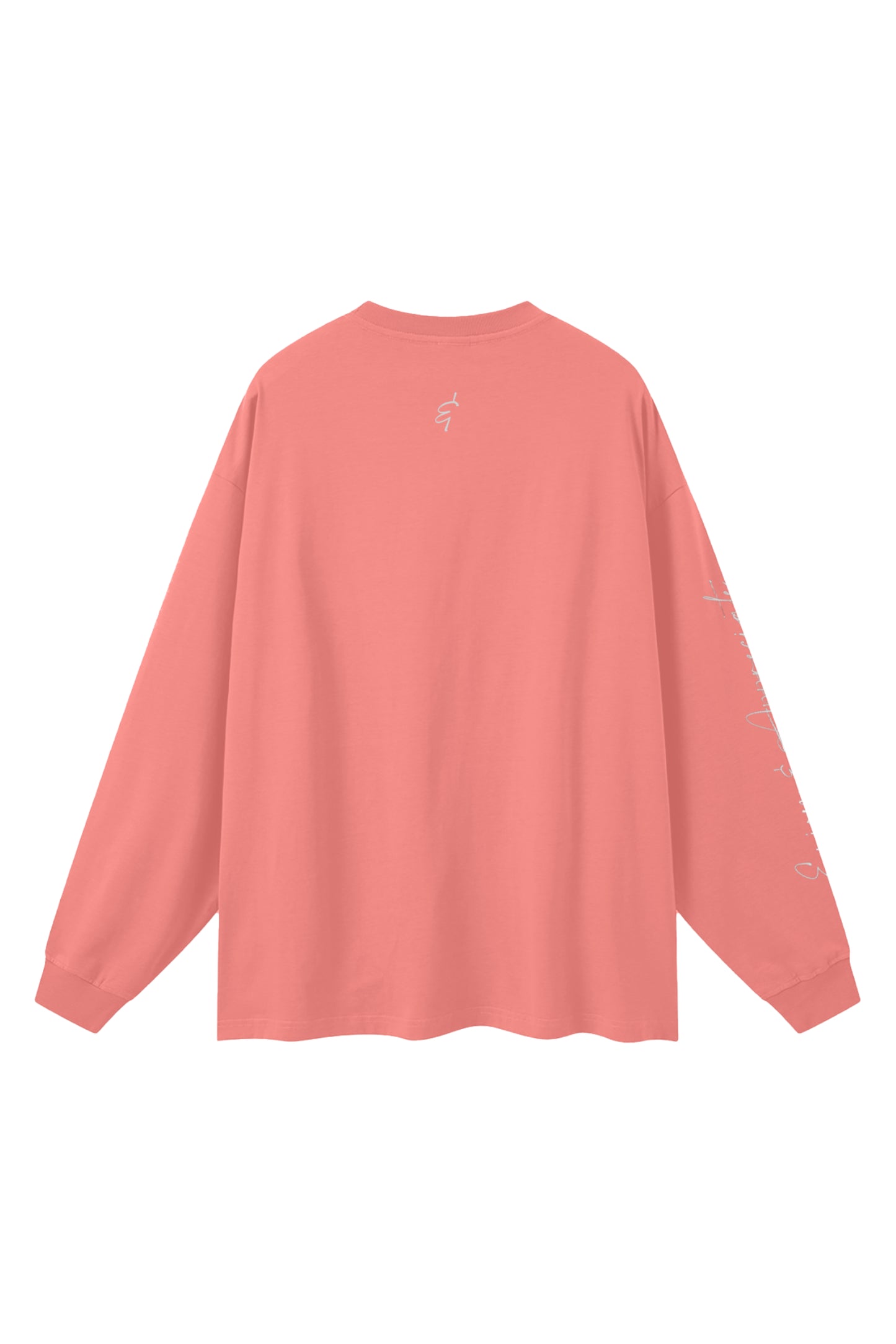 Overdimensjonert langermet unisex T-skjorte