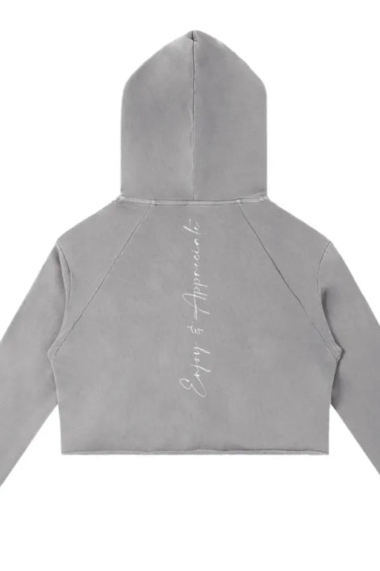 Gray hoodie on a white background