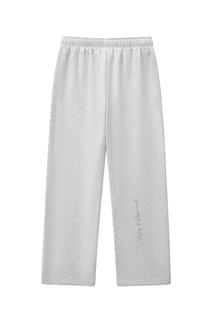 Fleece Sweatpants With Contrast Stitching
